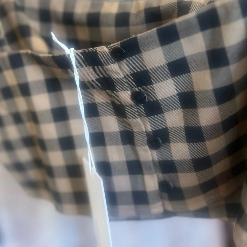 Reformation Brown and Black Checkered Top & Bottom - Picture 6 of 6